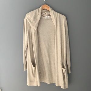 Hooded long open sweater (Gap)